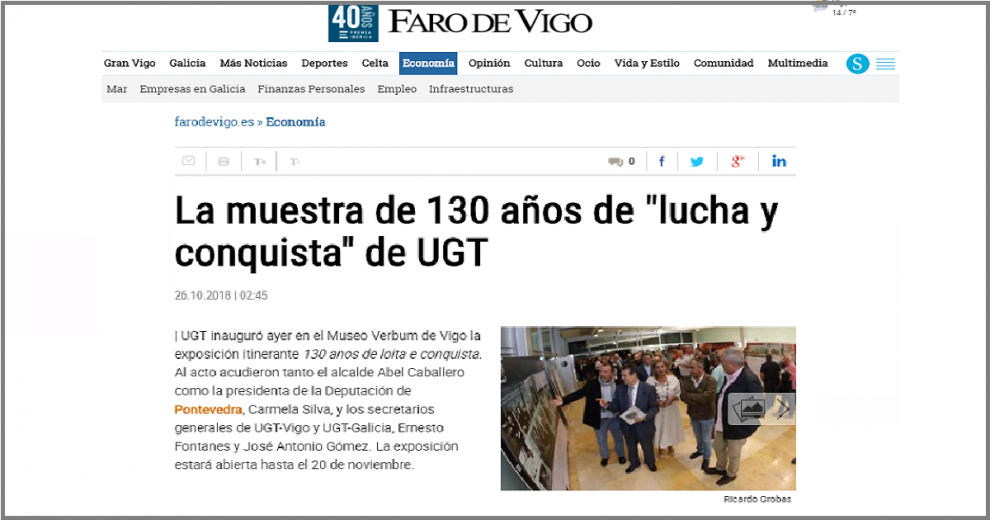 130 aniversario de UGT